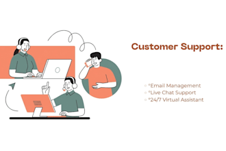 do professional customer support, email
