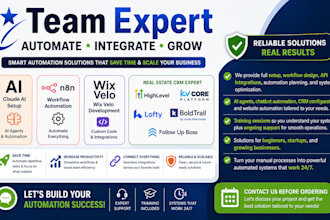 expert setup for claudeai n8n wixvelo lofty kvcore ghlreal estate CRM automation