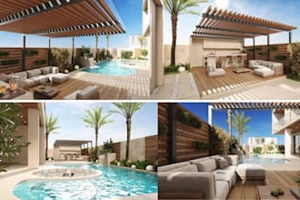 create 2d plan, 3d deck design for backyard, patio, rooftop garden and outdoor