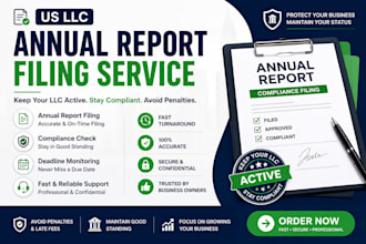 file annual report and maintain US llc compliance