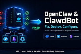 setup fix openclaw clawdbot bifrost llm openrouter telegram obsidian dashboard
