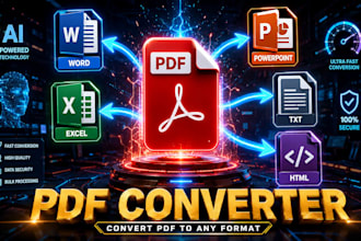 convert PDF to word, excel, powerpoint, text,HTML accurately