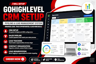 setup gohighlevel CRM pipeline and lead management system