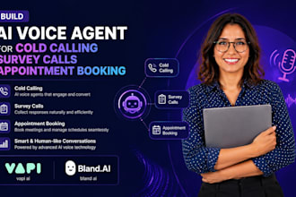 build ai voice agent for cold calling survey calls appointment booking with vapi