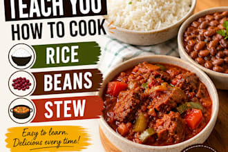 teach you how to cook rice beans and stew