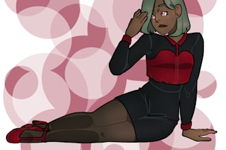 a full body character drawing