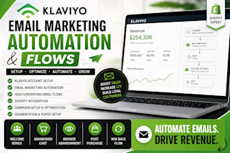 set up klaviyo email marketing automation and flows