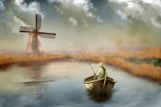create printable european landscape wall art for home decor