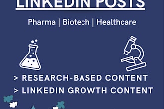 write engaging science and biotech linkedin posts
