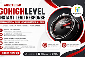 setup gohighlevel instant lead response automation and follow up workflows