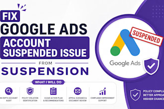 fix google ads account suspended issue from suspension