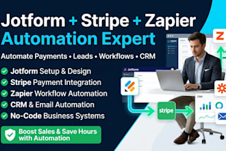 setup jotform stripe zapier payment and form automation