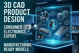 design earbuds case speaker power bank smartwatch in solidworks product design