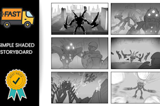 create storyboard for film, animation, commercials in 24 hours