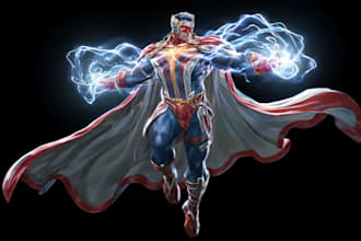 create  superhero character design