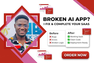 fix your broken ai code and finish your saas via vibe coding