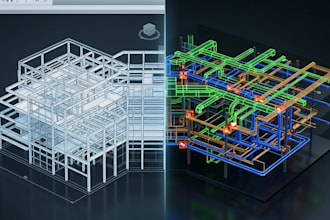 provide expert bim modeling, lod 100 to 500 vdc, clash detection and scan to bim