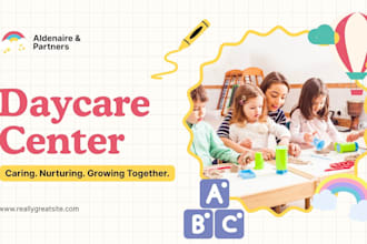 design daycare pitch deck preschool deck childcare early learning deck