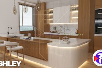 design custom modern interior spaces in 3d full details and 360 view