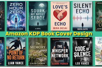 do non fiction book cover and romance book cover for amazon KDP