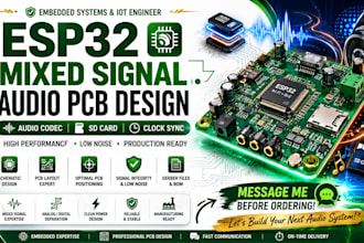 design mixed signal audio pcb esp32 audio codecs sd card clock synchronization