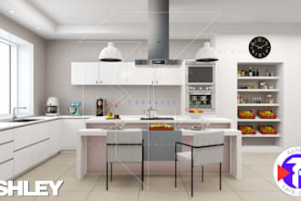 design custom modern interior spaces in 3d full details and 360 view