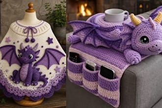 design unique custom crochet plush toy amigurumi pattern PDF