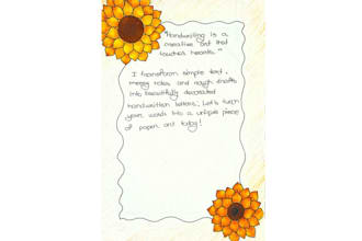 write beautiful handwritten letters and custom designs