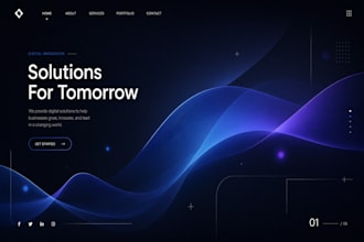 modern and futuristic flyer design