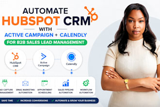 automate hubspot CRM with activecampaign calendly for b2b sales lead management