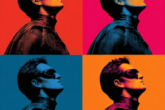 design an amazing superhero pop art