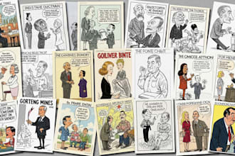 make digital political cartoon for political cartoon