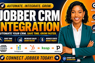 integrate jobber with gohighlevel hubspot keap pipedrive crm automation