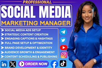 be your social media marketing manager instagram content creator tik tok manager