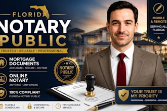 be your florida notary public, mortgage documents and online notary expert
