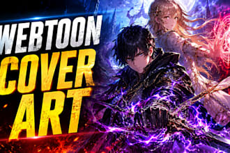 draw stunning webtoon cover art