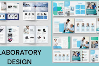 b2b products catalog lookbook for laboratory equipment supplier