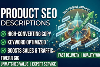 write SEO products descriptions