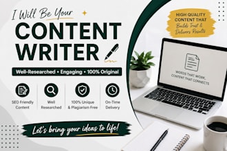 write professional blog and website content