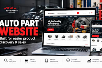 build a high converting auto part website for your store