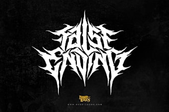 design a brutal death metal and deathcore logo