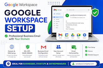 set up google workspace g suite business email with your domain