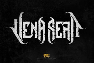 design a modern nu metal band logo