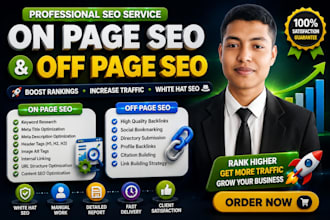 provide complete on page and off page SEO services