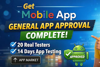 provide real android testers for beta testing and play store approval