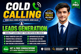 do real estate leads generation wholesale cold calling VA appointment setting