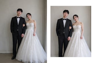professionally retouch wedding and couple portraits