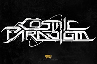 design a technical death metal logo for your band