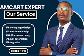 create samcart thrivecart sales funnel,samcart landing page, online course