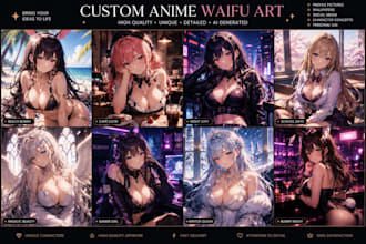 create stunning ai anime waifu character art